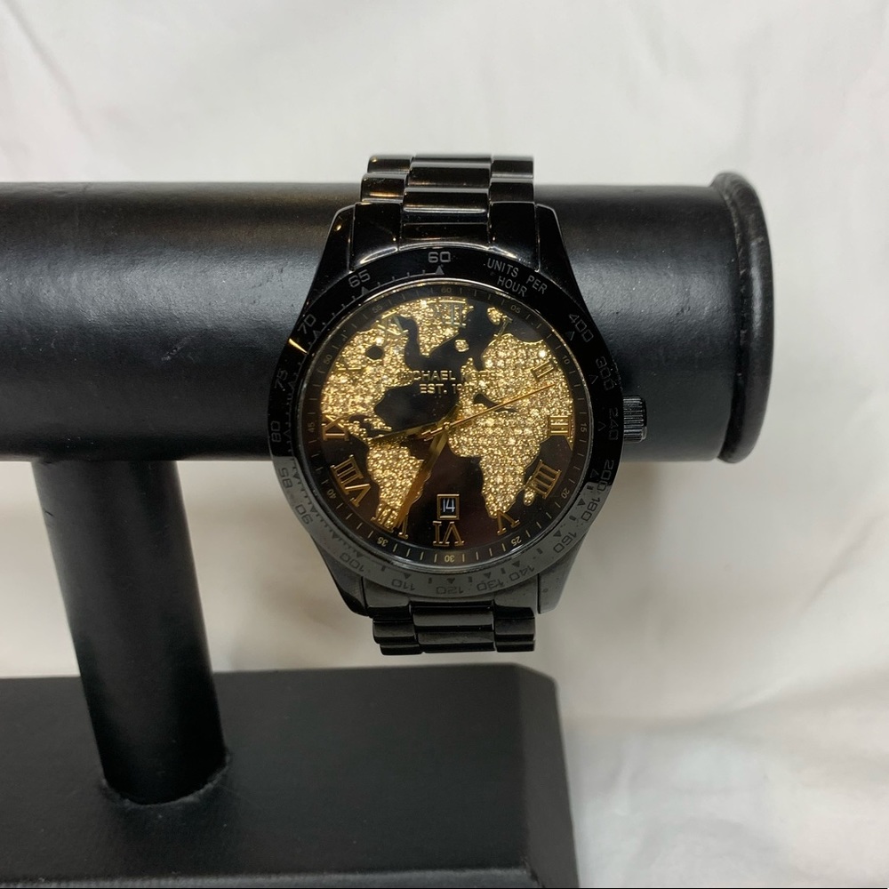 Michael Kors oversized World Map Watch